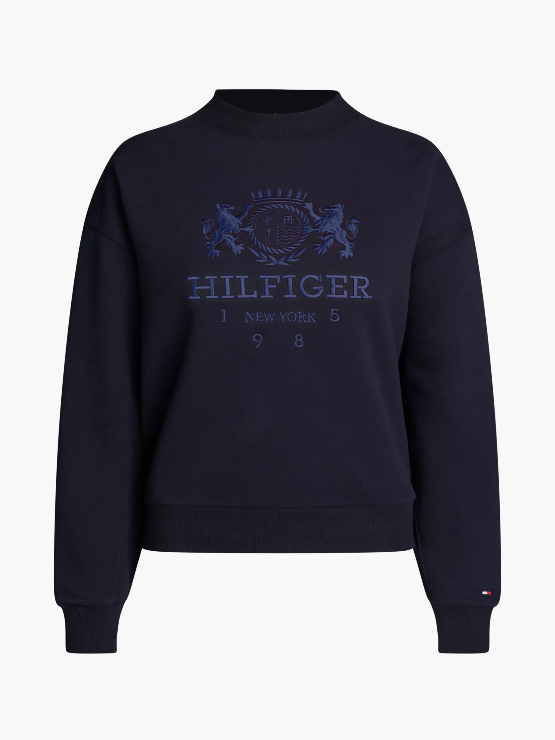 Tommy Hilfiger Relaxed Fit Sweatshirt mit Logo-Stickerei DESERT SKY Fashion