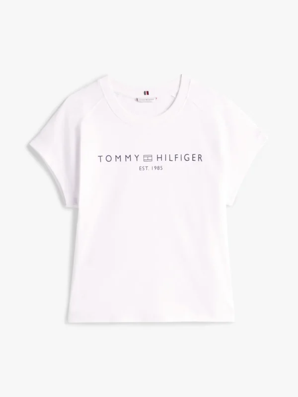 Tommy Hilfiger Relaxed Fit T-Shirt mit Flügelärmeln TH OPTIC WHITE Cheap