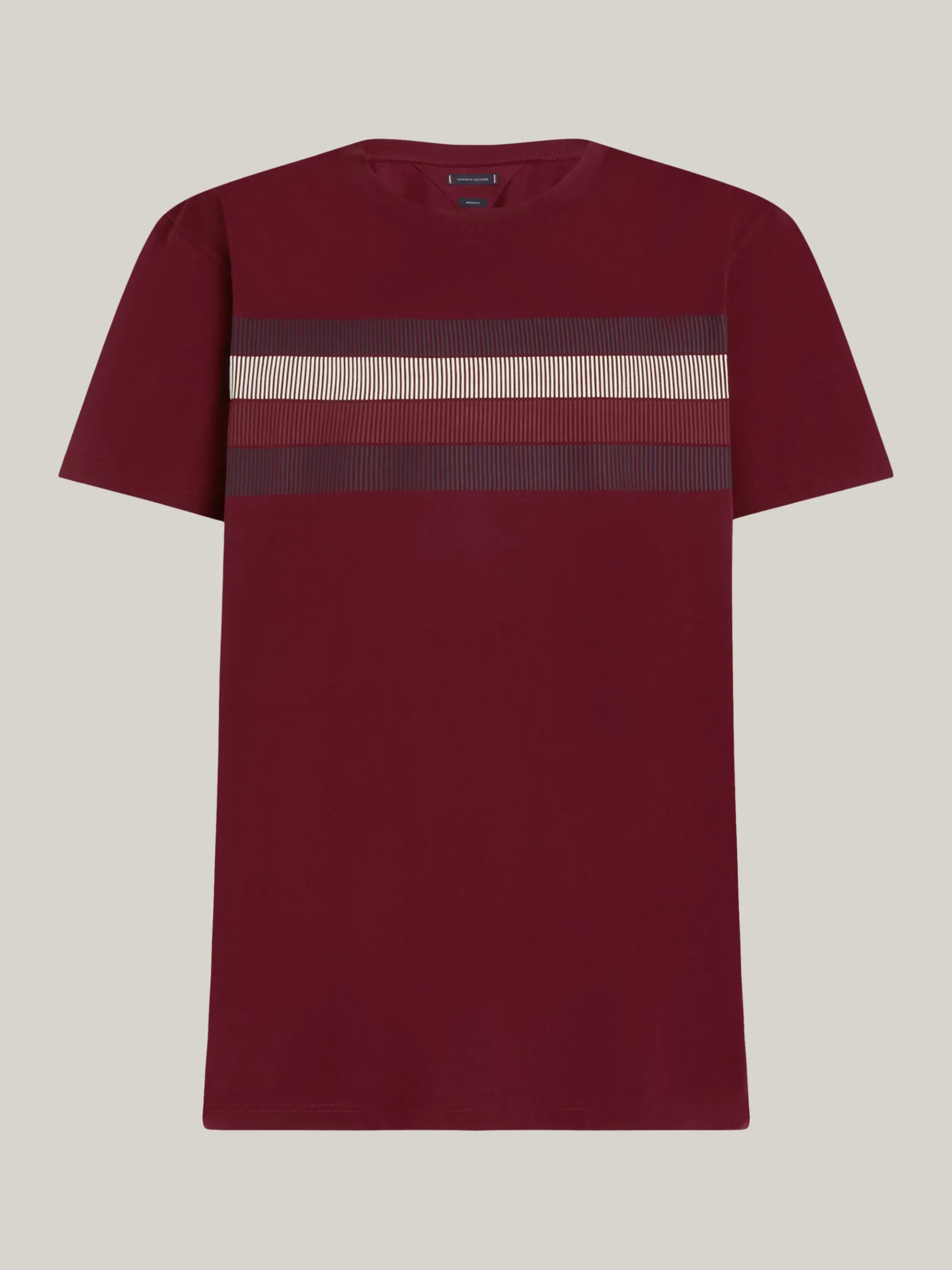 Tommy Hilfiger Relaxed Fit T-Shirt mit Shadow-Flag DEEP ROUGE Outlet