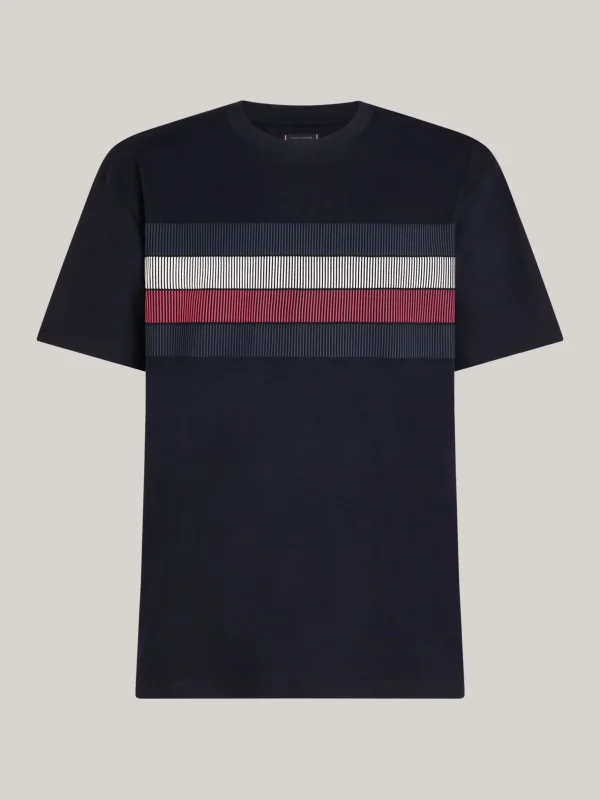 Tommy Hilfiger Relaxed Fit T-Shirt mit Shadow-Flag DESERT SKY Shop