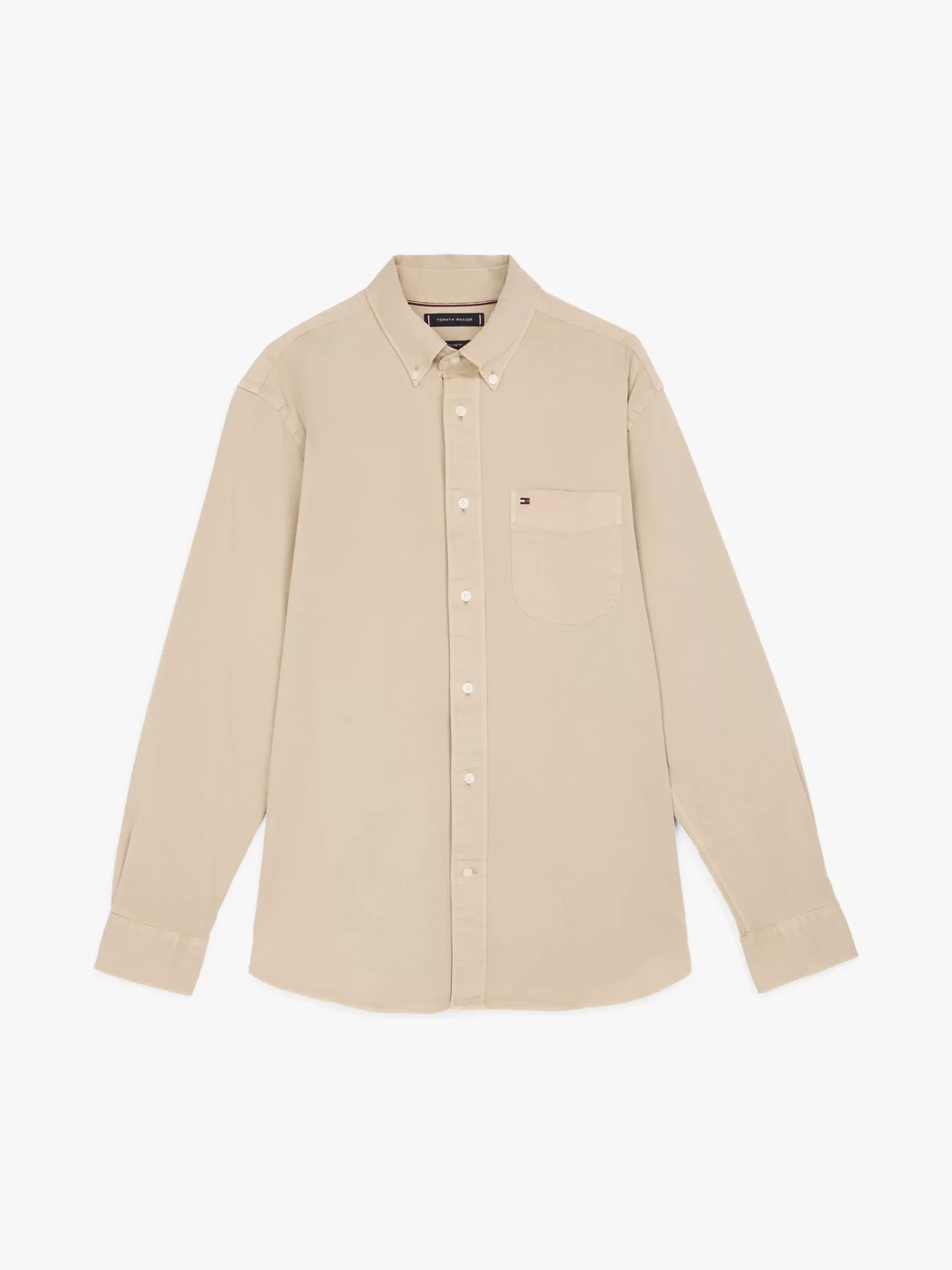 Tommy Hilfiger Relaxed Fit Twill-Hemd SANDALWOOD Sale