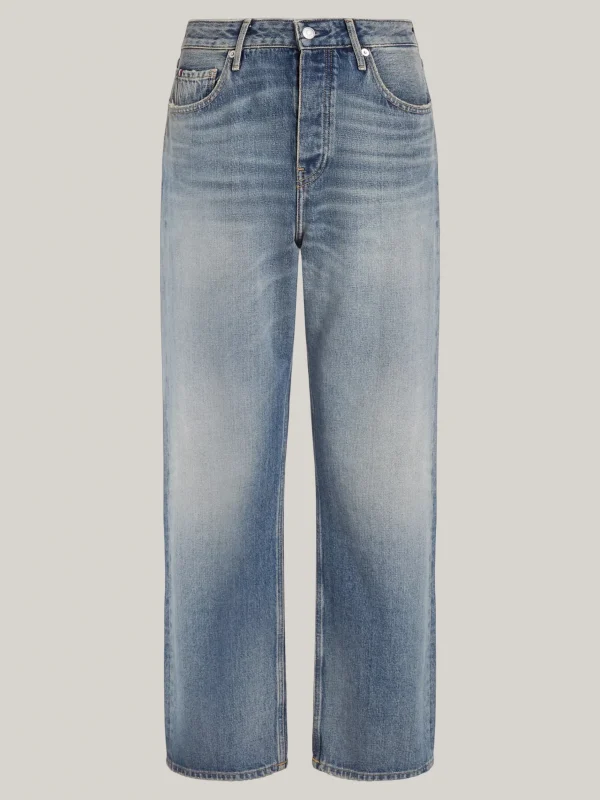 Tommy Hilfiger Relaxed Straight Jeans mit mittelhohem Bund und Fade-Effekt MEG Online