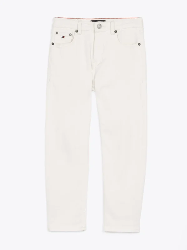 Tommy Hilfiger Relaxed Straight Leg Jeans ECRU Hot