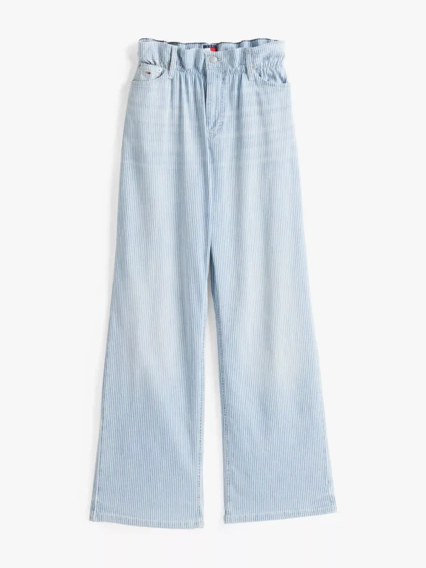 Tommy Hilfiger Relaxed Straight Leg Jeans mit Paperbag-Bund DENIM MEDIUM Online