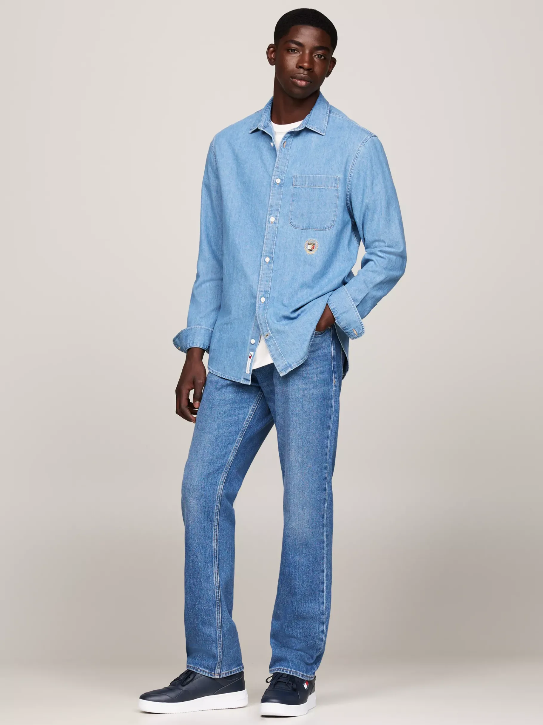 Tommy Hilfiger Retro-Basketball-Sneaker mit feinem Profil DARK NIGHT NAVY Cheap