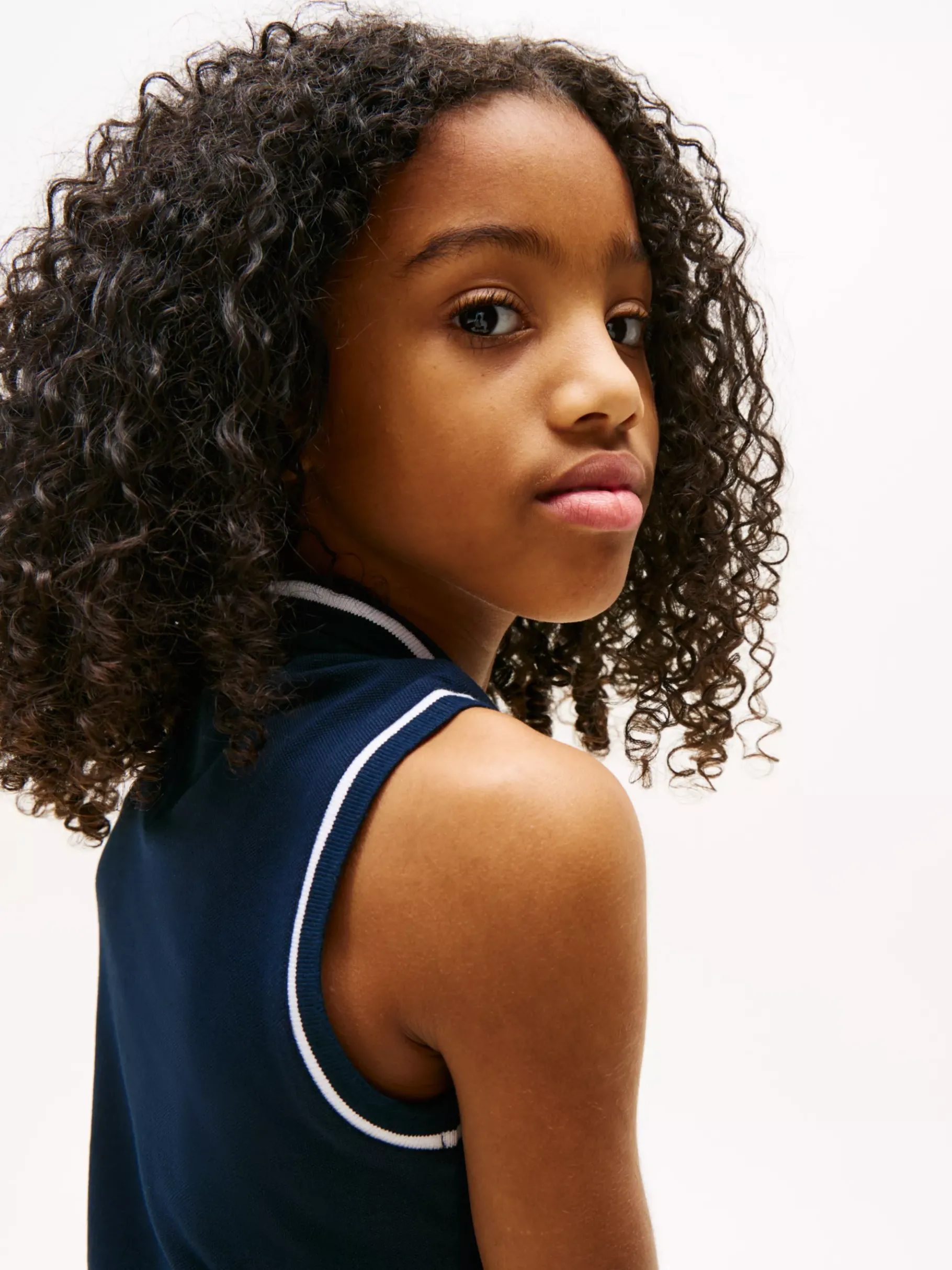 Tommy Hilfiger Ärmelloses Polokleid DARK NIGHT NAVY Cheap