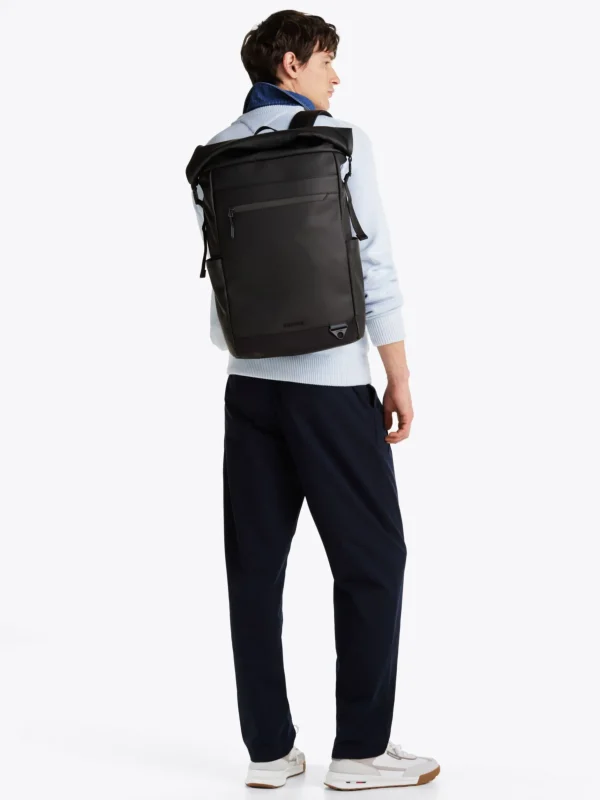 Tommy Hilfiger Rolltop-Rucksack mit Logo BLACK Fashion