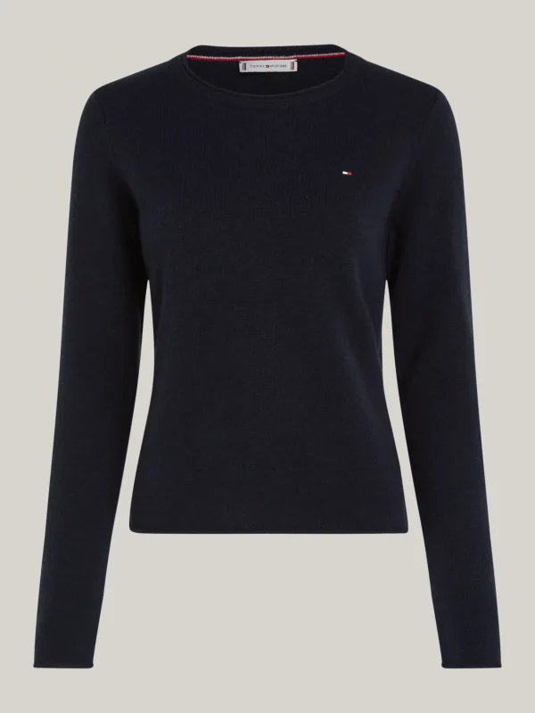 Tommy Hilfiger Rundhalspullover aus reiner Wolle DESERT SKY Best Sale