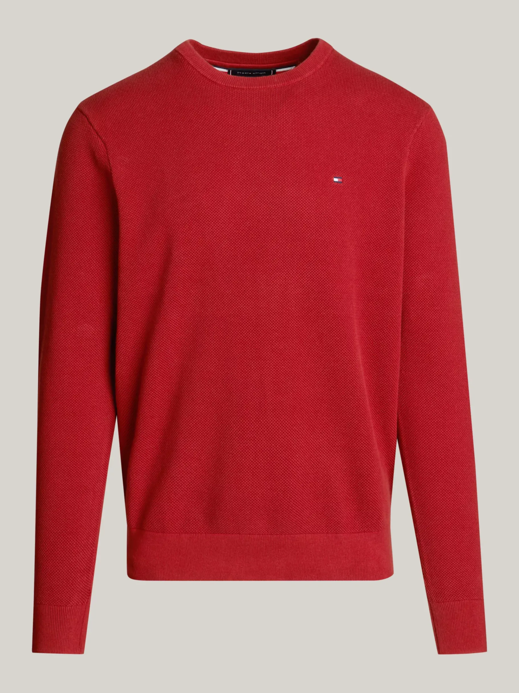 Tommy Hilfiger Rundhals-Pullover aus Strukturstrick DARK MAGMA Store