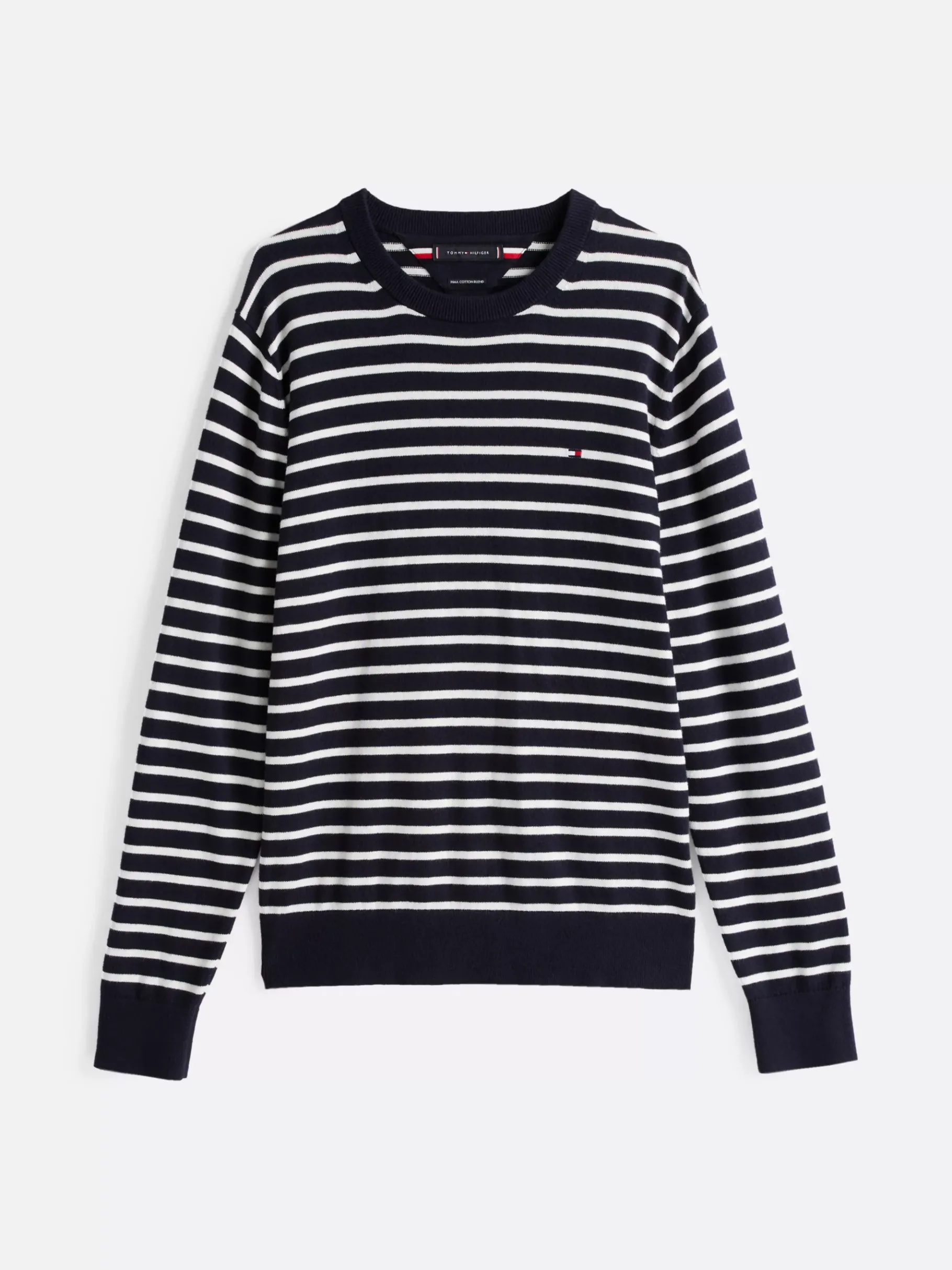 Tommy Hilfiger Rundhalspullover mit Kaschmir DESERT SKY/ IVORY Best Sale