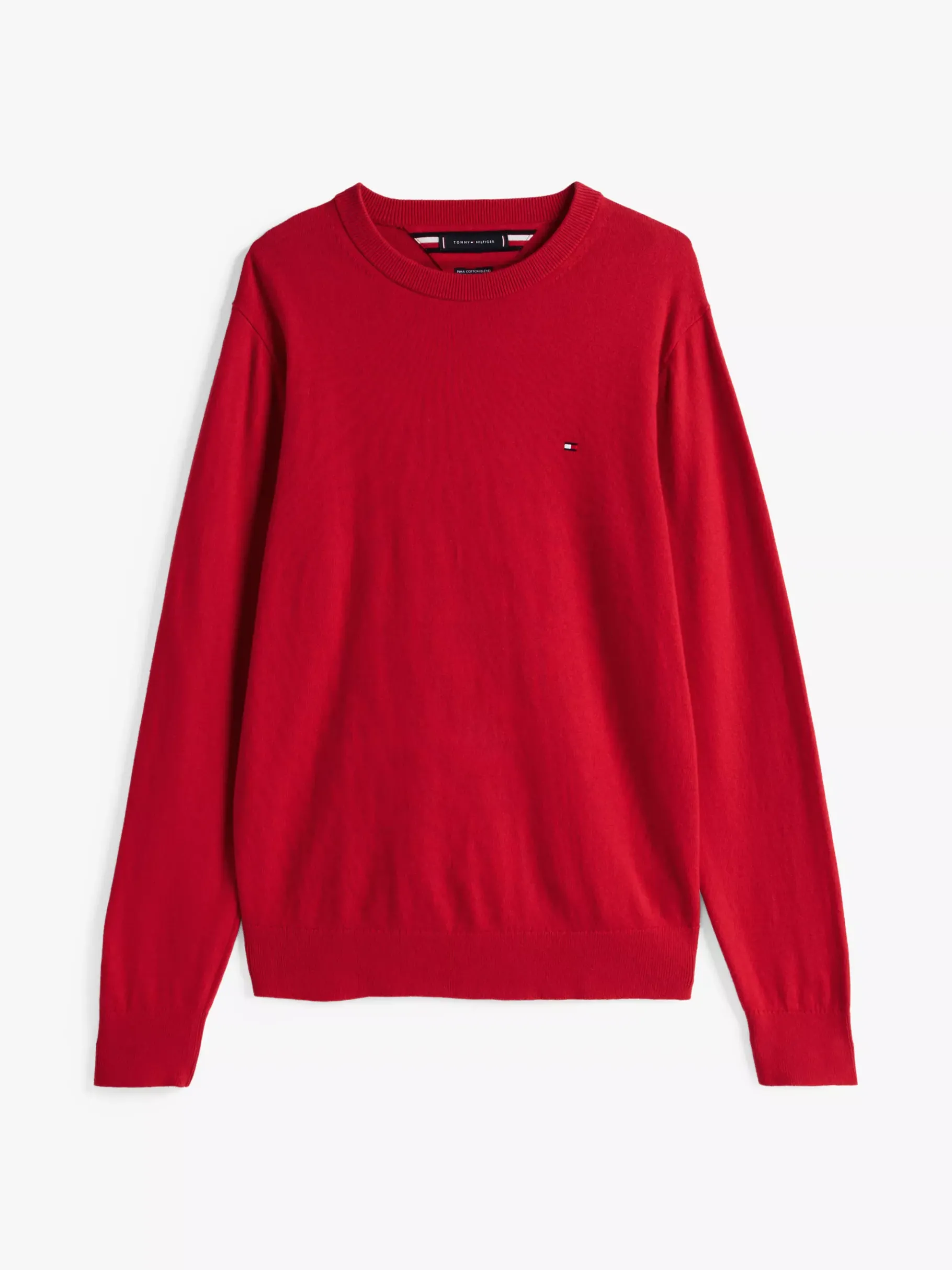 Tommy Hilfiger Rundhalspullover mit Kaschmir PRIMARY RED Discount