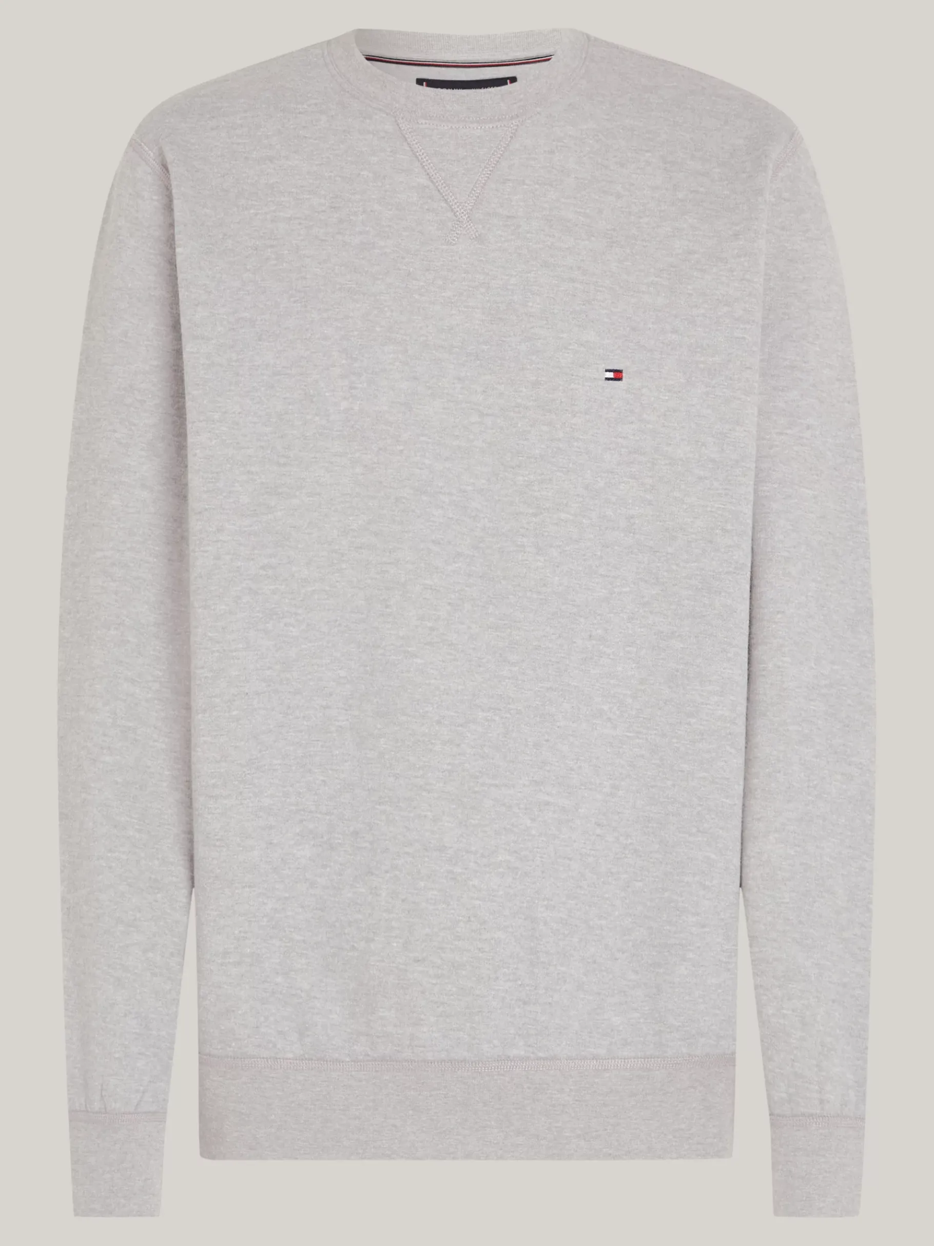 Tommy Hilfiger Rundhals-Sweatshirt aus Fleece MEDIUM GREY HEATHER Cheap
