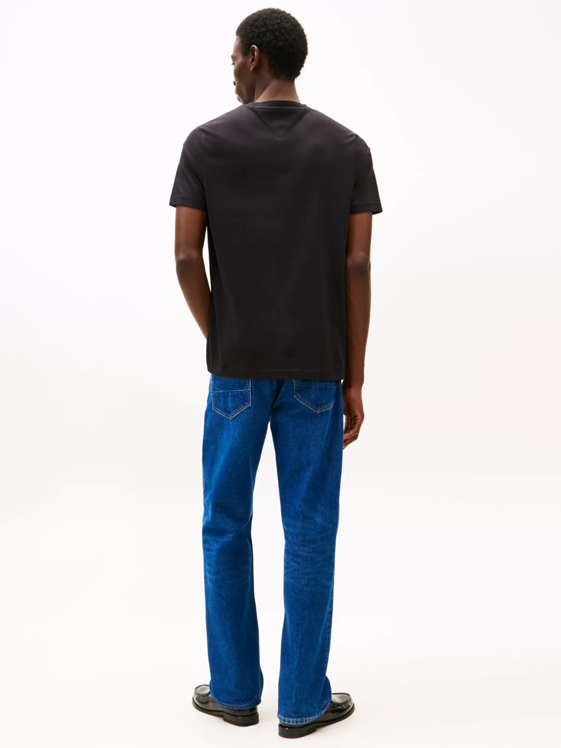 Tommy Hilfiger Rundhals-T-Shirt mit Logo BLACK Cheap