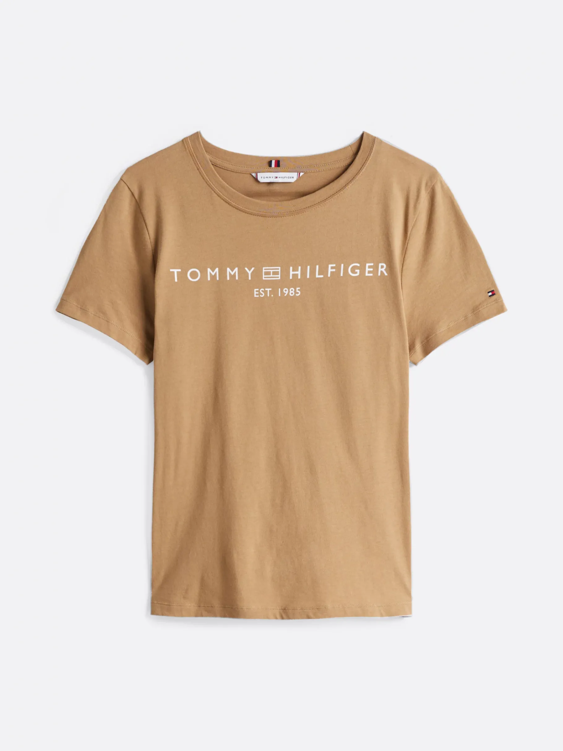 Tommy Hilfiger Rundhals-T-Shirt mit Logo SAFARI CANVAS Cheap