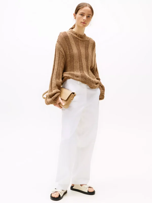 Tommy Hilfiger Rutschhemmende Ledersandale mit TH-Monogramm MUSLIN Discount