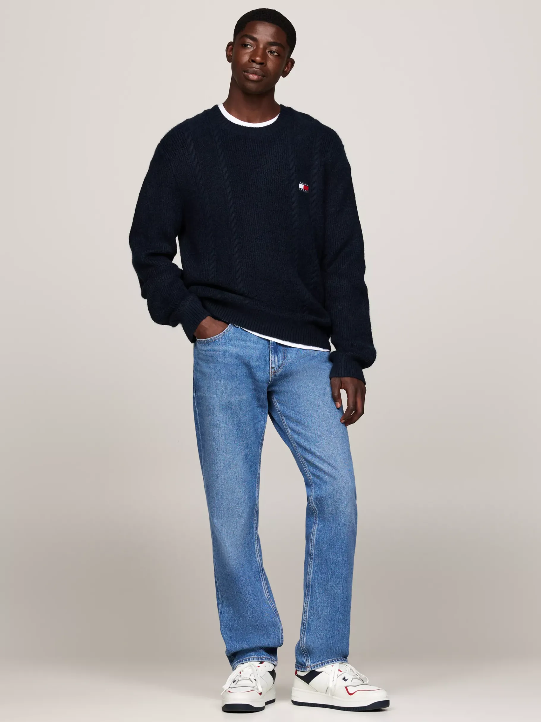 Tommy Hilfiger Rutschhemmender Basketball-Sneaker aus Leder SWEET CAYENNE Sale