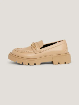 Tommy Hilfiger Rutschhemmender Loafer mit gebürstetem Finish CAMEL New