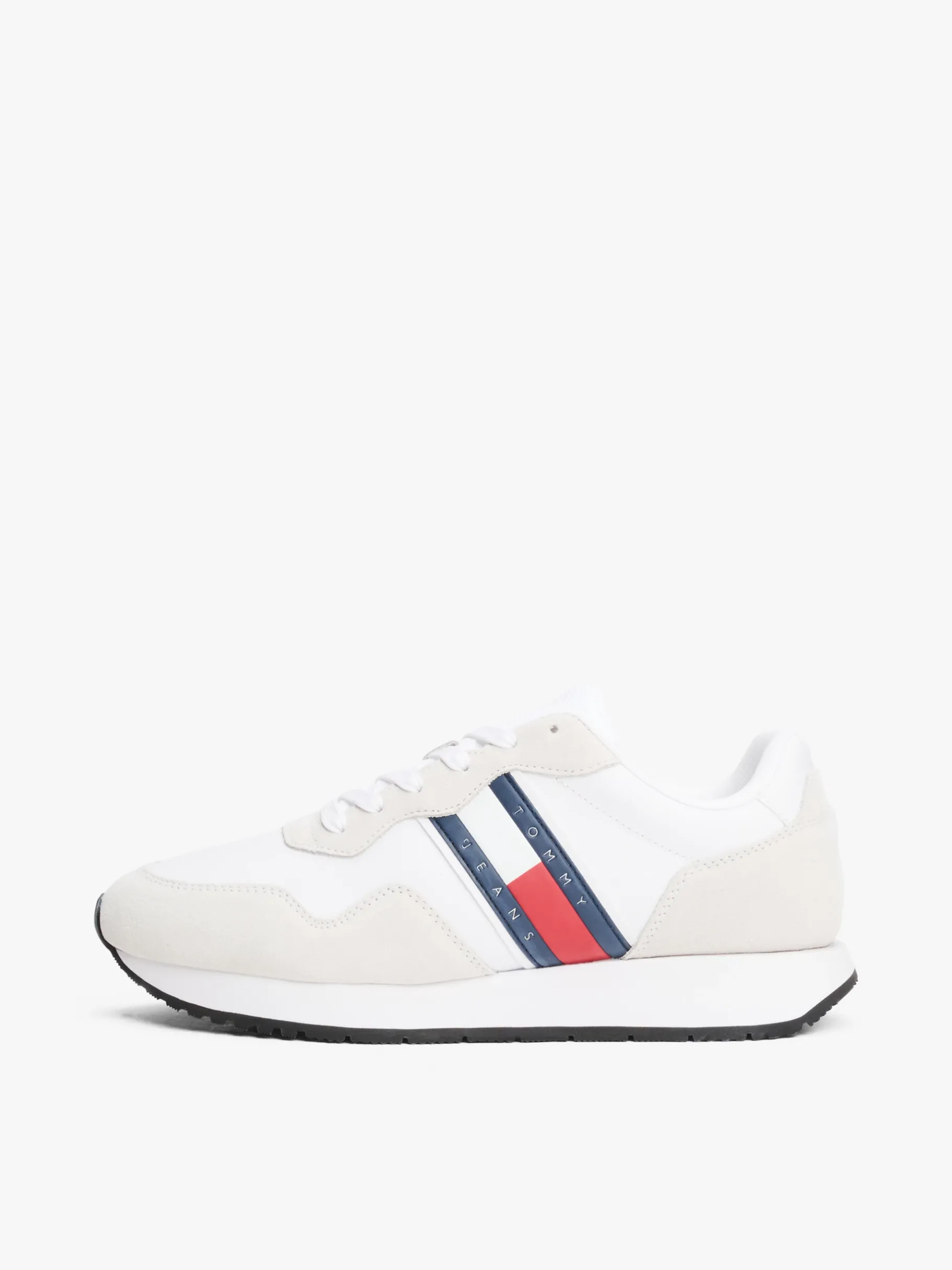Tommy Hilfiger Rutschhemmender Sneaker mit Strukturmix WHITE Cheap