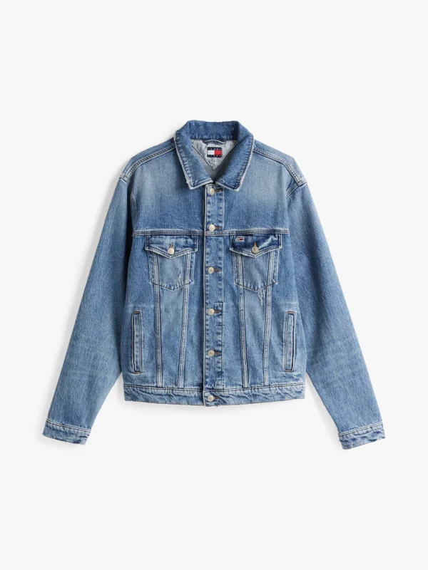 Tommy Hilfiger Ryan Truckerjacke aus Denim DENIM MEDIUM Flash Sale