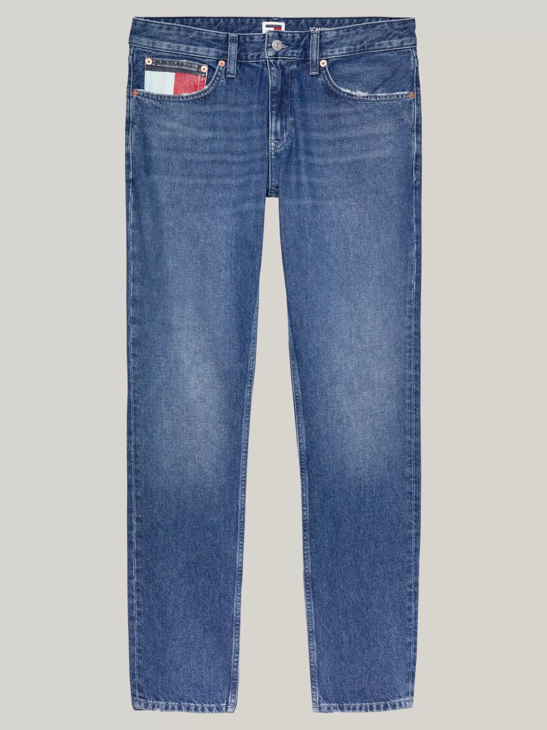 Tommy Hilfiger Scanton Slim Jeans mit Tommy-Detail DENIM MEDIUM Online