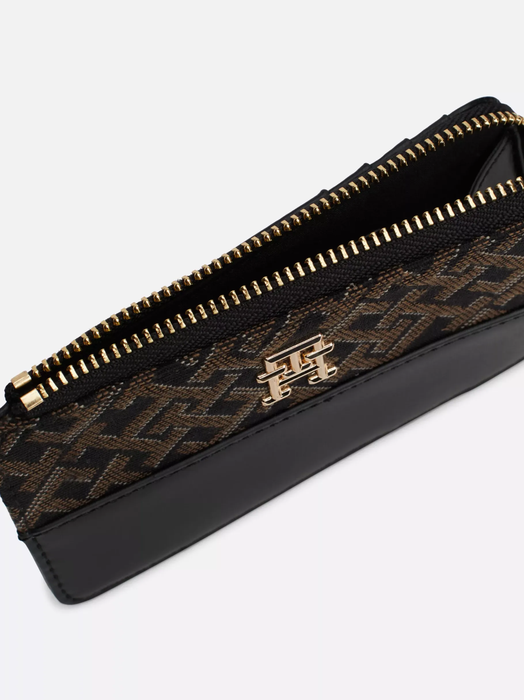 Tommy Hilfiger Schmale Brieftasche mit Jacquard BLACK Cheap