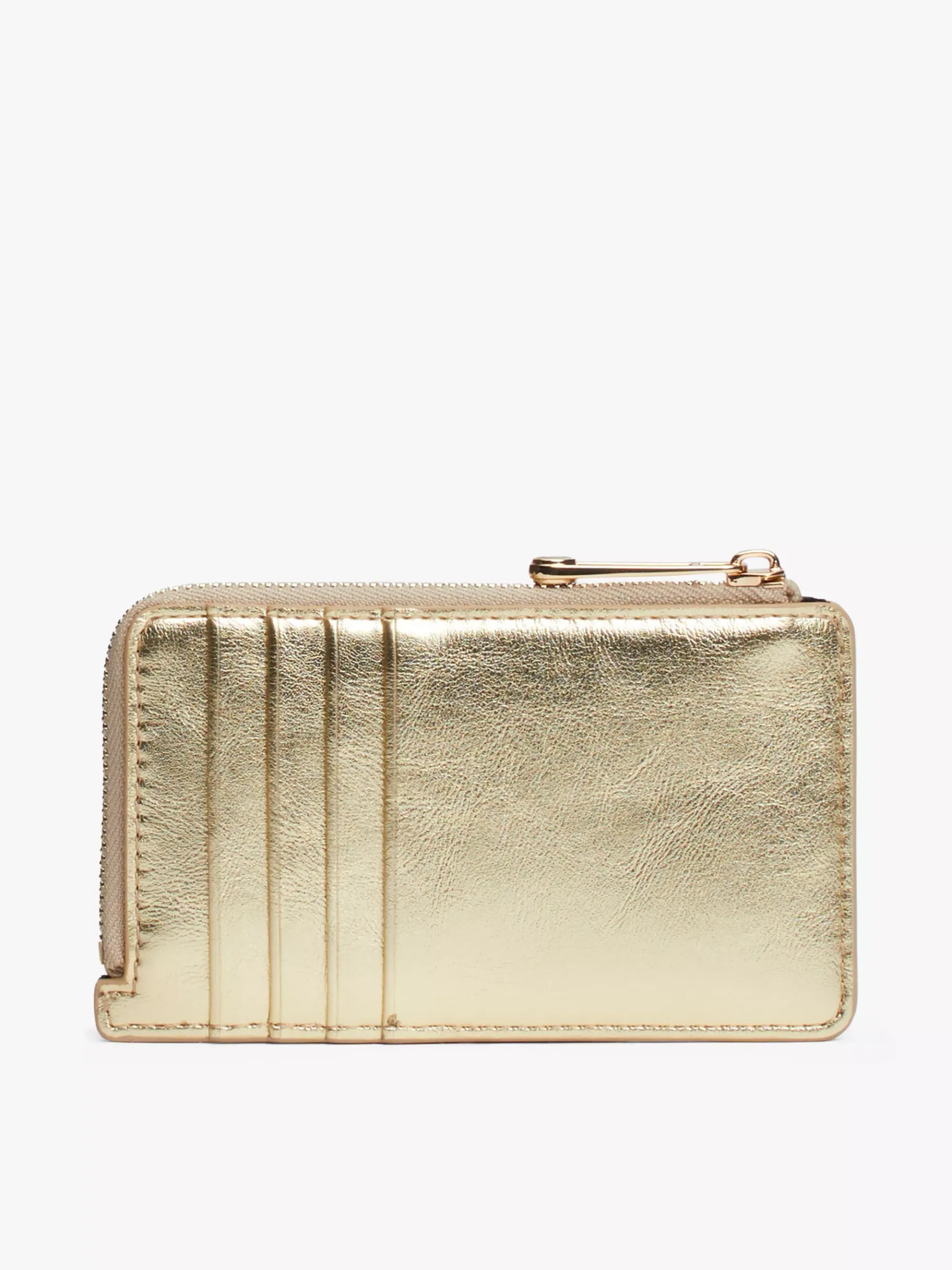 Tommy Hilfiger Schmale Metallic-Brieftasche mit TH-Monogramm GOLD Best