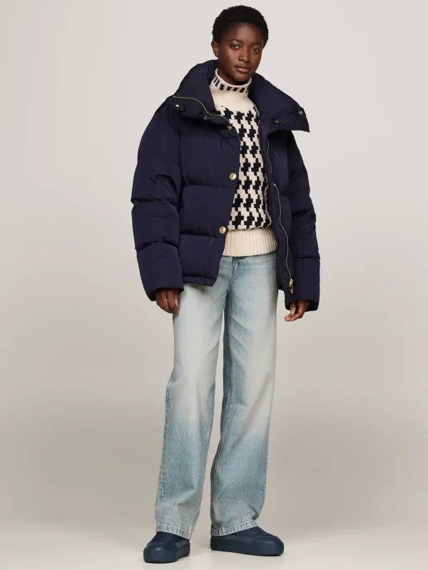 Tommy Hilfiger Schnee-Stiefelette mit Kordelzug MILITARY DENIM Outlet