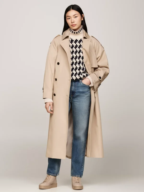 Tommy Hilfiger Schnürstiefel aus Leder mit warmem Innenfutter BEIGE Sale