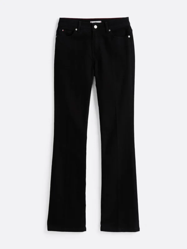 Tommy Hilfiger Schwarze Bootcut Jeans mit mittelhohem Bund BLACK Fashion
