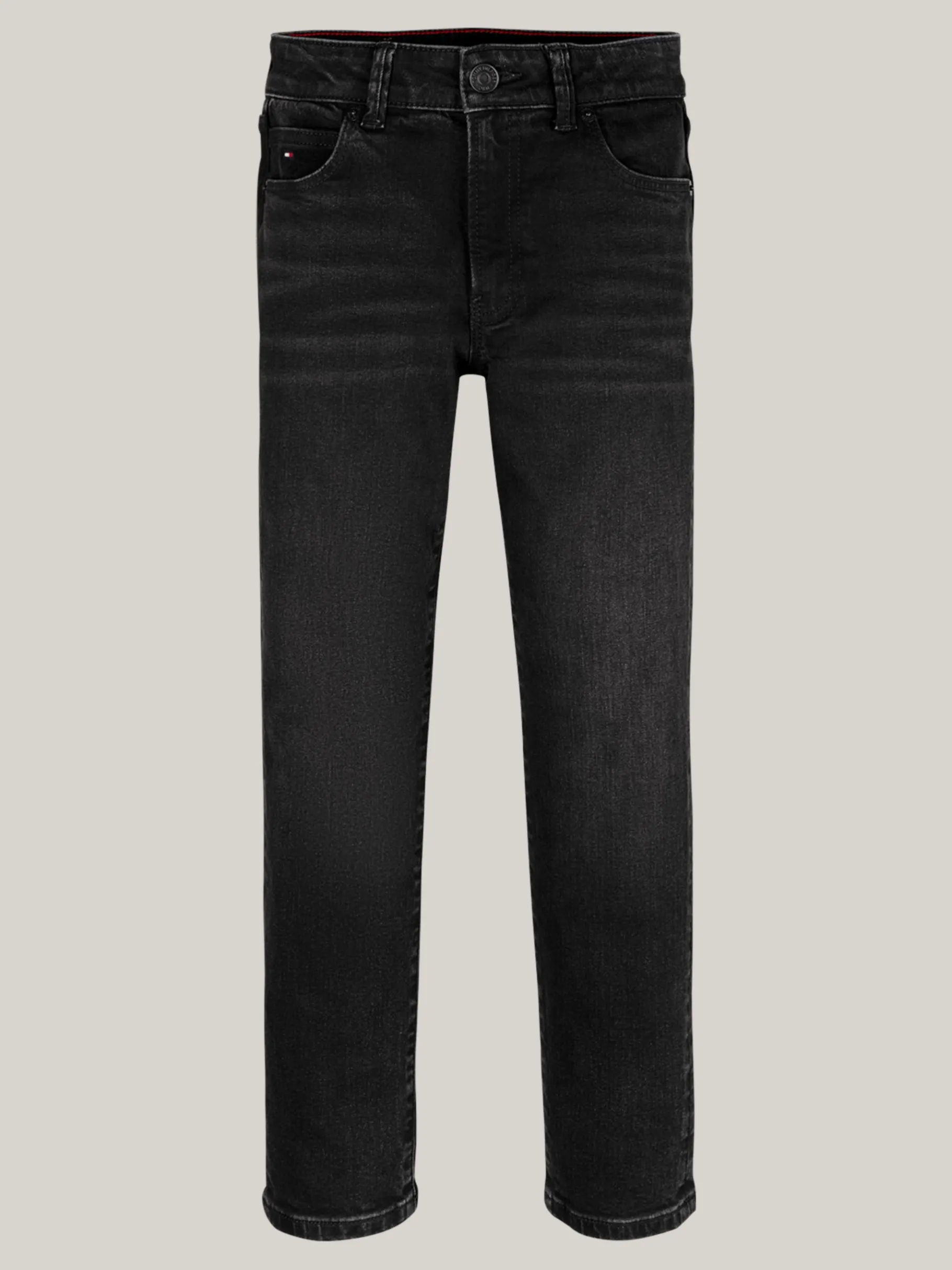 Tommy Hilfiger Schwarze Straight Jeans mit Fade-Effekt BLACKUSED Cheap