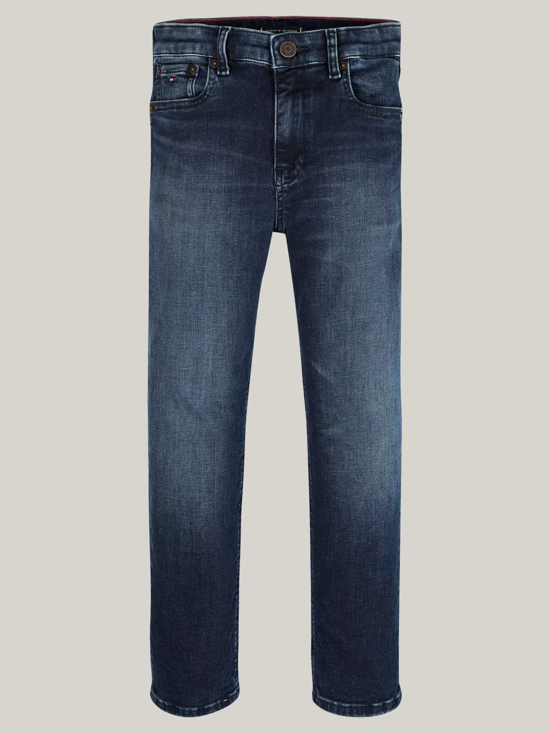 Tommy Hilfiger Schwarze Straight Leg Skater-Jeans BLUE BLACK Outlet