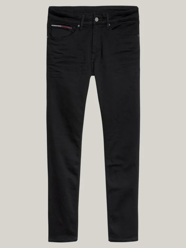 Tommy Hilfiger Schwarze Tapered Slim Fit Jeans NEW BLACK STRETCH Online