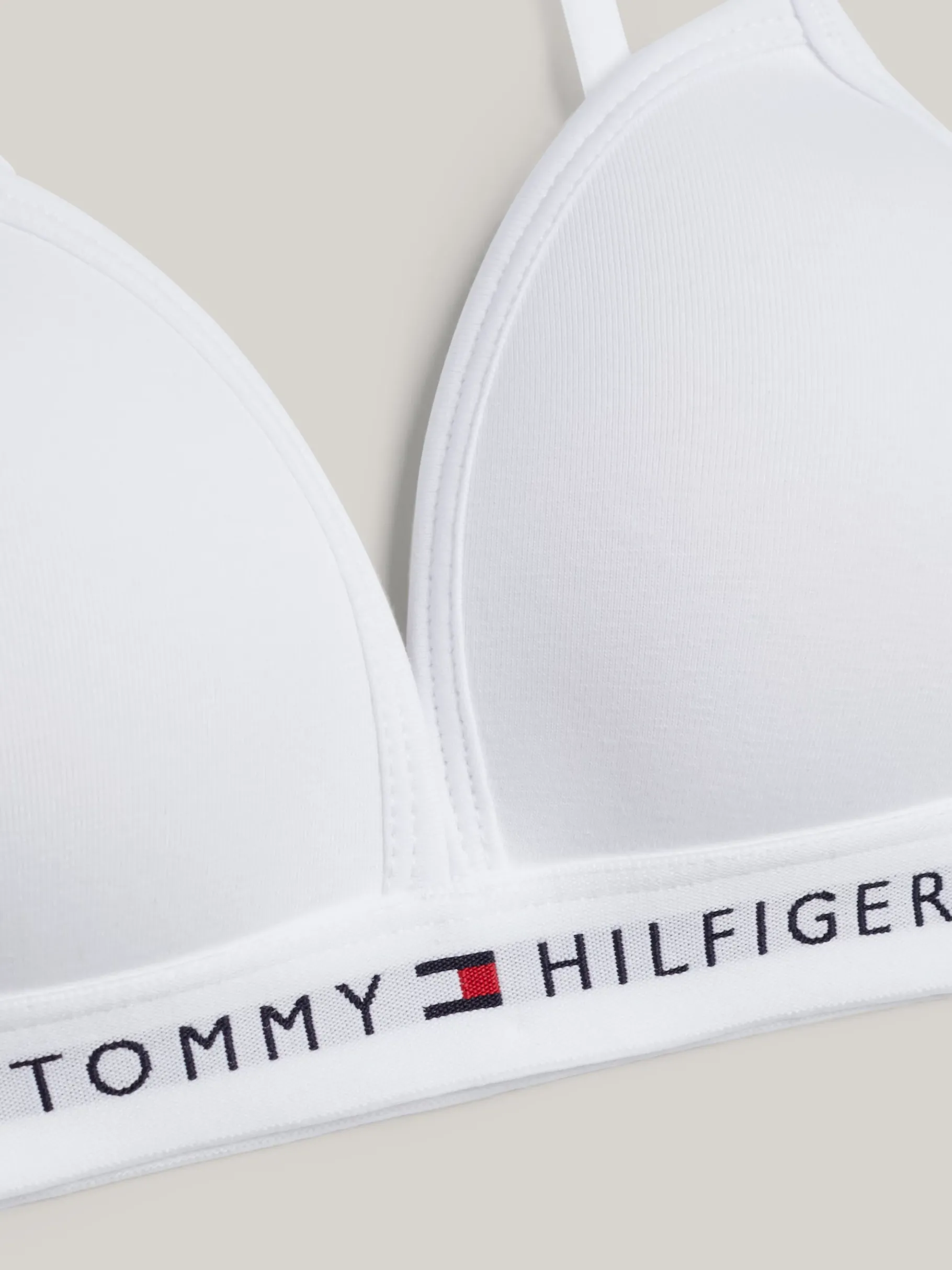Tommy Hilfiger Signature gepolsterter Triangel-BH WHITE Discount