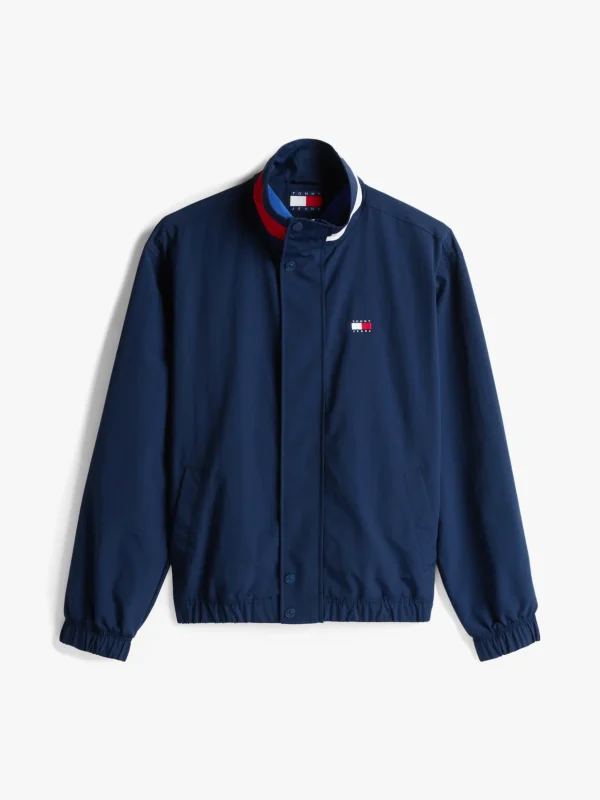 Tommy Hilfiger Signature Jacke mit Color Block-Kragen DARK NIGHT NAVY Cheap