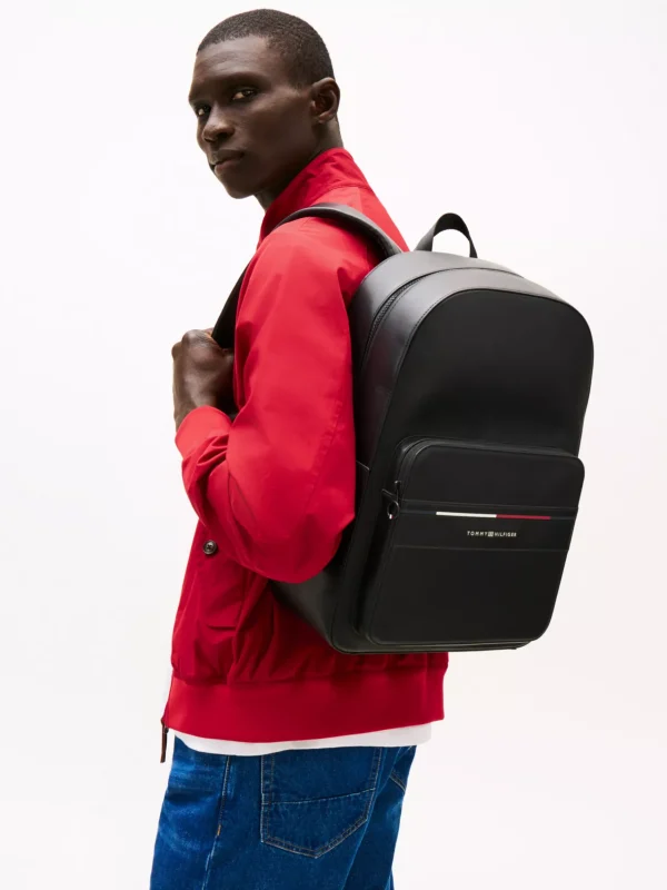 Tommy Hilfiger Signature Rucksack mit Struktur BLACK Hot
