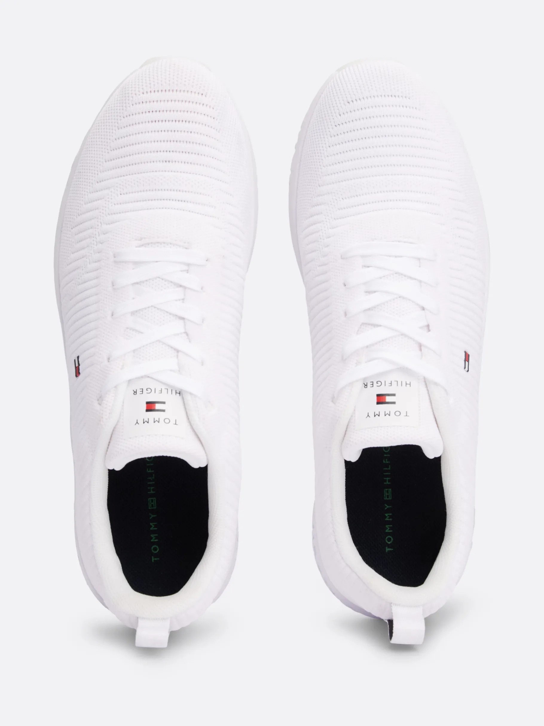 Tommy Hilfiger Signature Strick-Sneaker WHITE Cheap