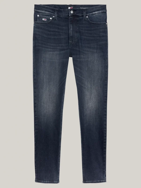 Tommy Hilfiger Simon schwarze Skinny Jeans mit Fade-Effekt DENIM DARK Best Sale
