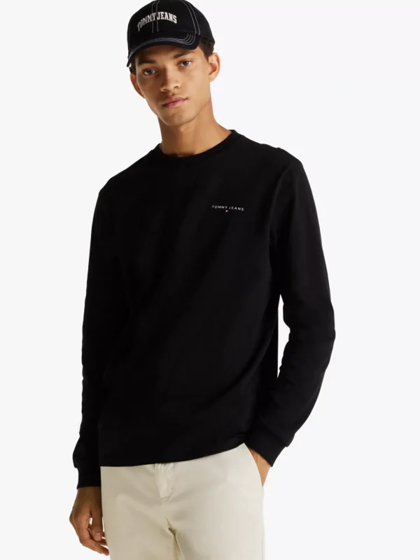 Tommy Hilfiger Slim Fit Langarmshirt BLACK Best Sale