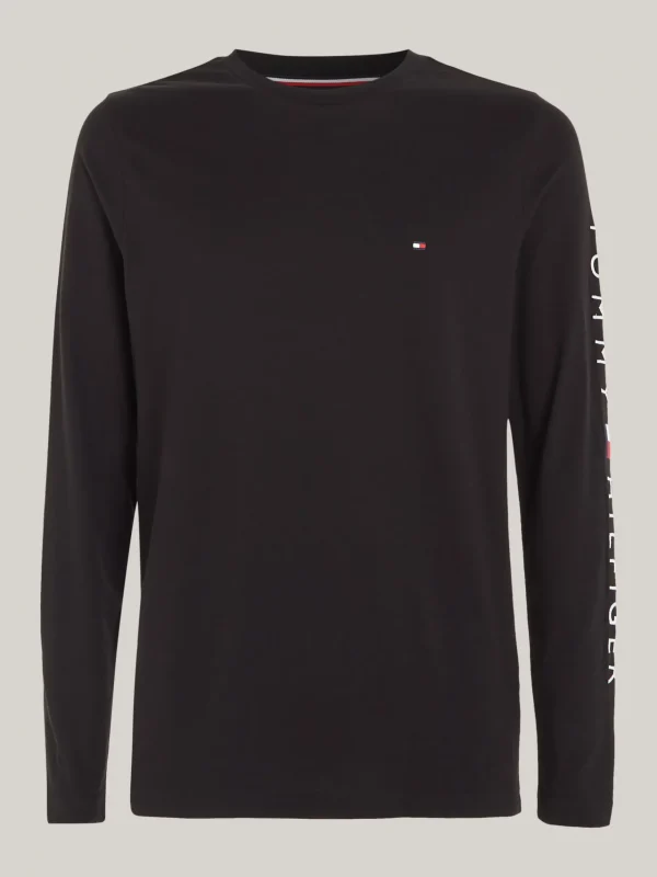 Tommy Hilfiger Slim Fit Langarmshirt mit Logo BLACK Fashion