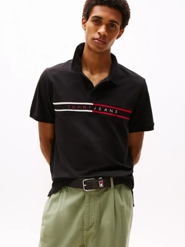 Tommy Hilfiger Slim Fit Poloshirt BLACK Flash Sale