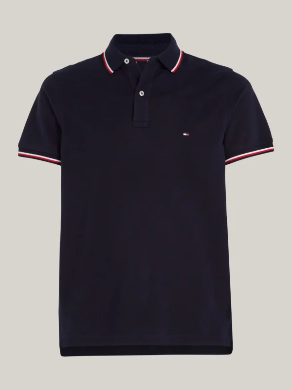 Tommy Hilfiger Slim Fit Poloshirt aus reiner Baumwolle DESERT SKY Cheap