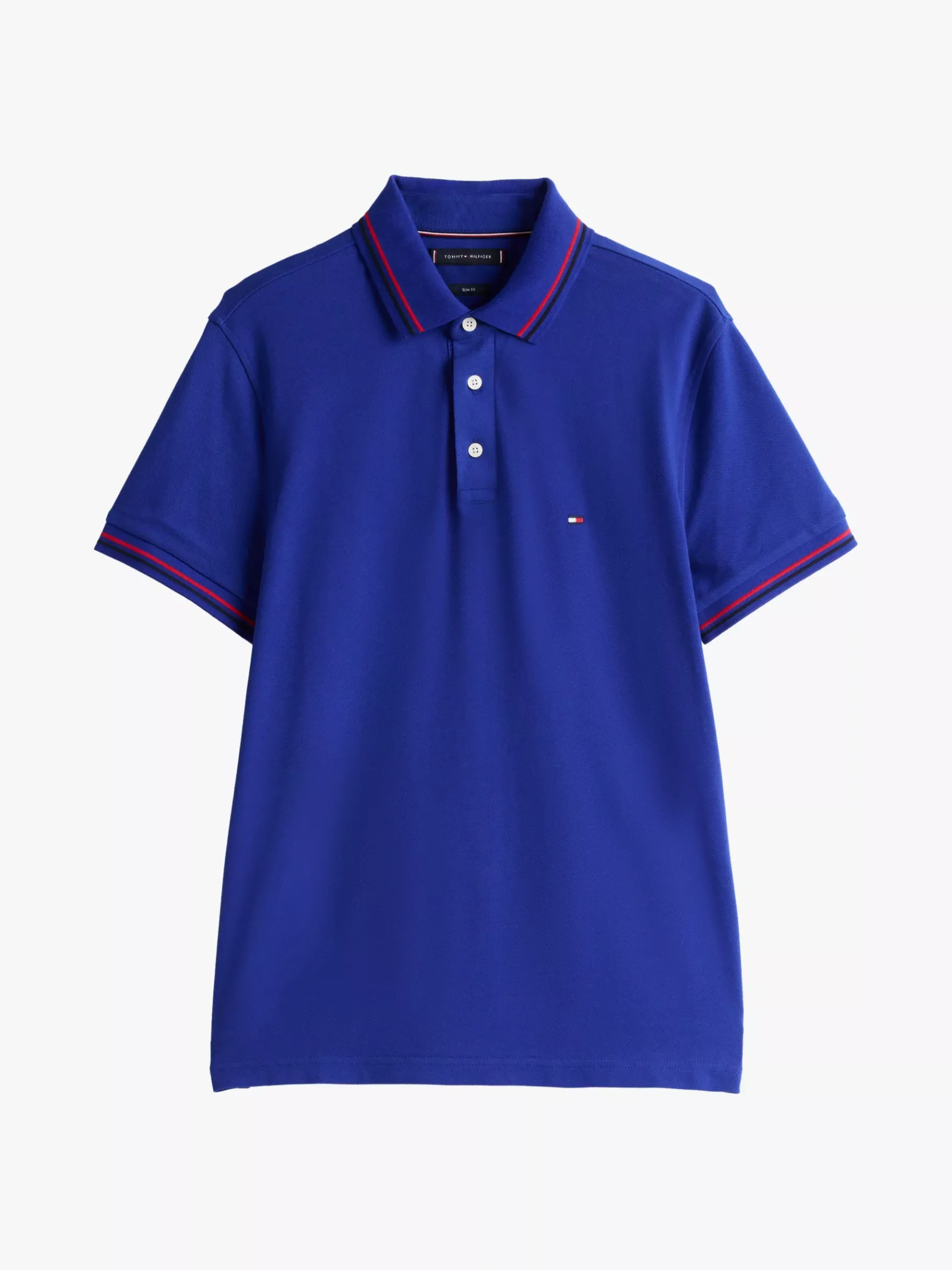 Tommy Hilfiger Slim Fit Poloshirt mit Kontrast-Details WEDGE BLUE Fashion