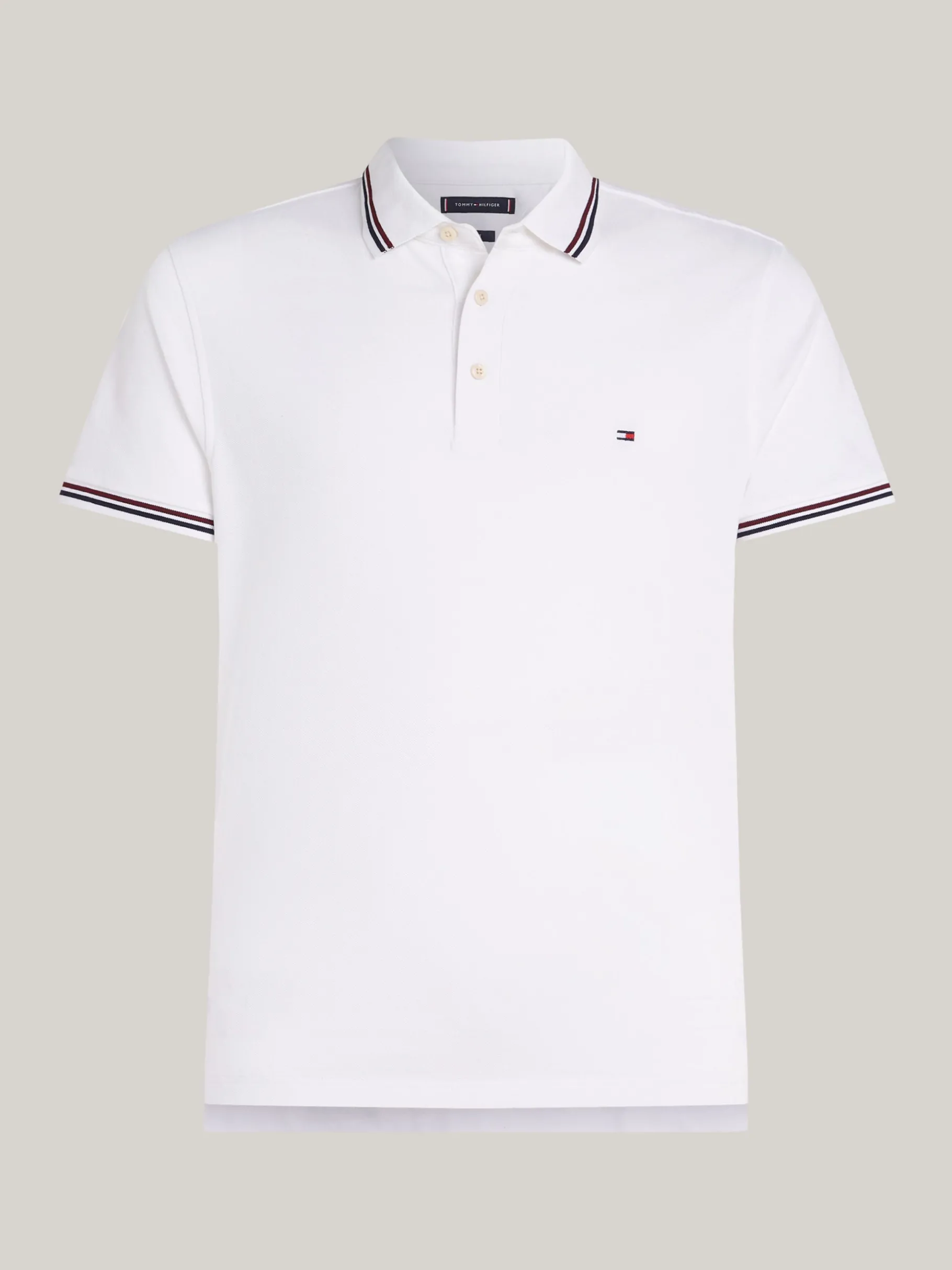 Tommy Hilfiger Slim Fit Poloshirt mit Kontrast-Details WHITE Shop