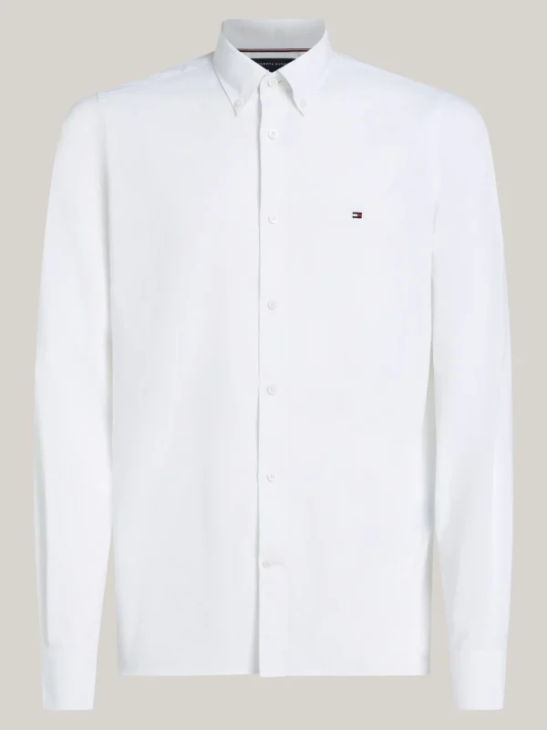 Tommy Hilfiger Slim Fit Popeline-Hemd mit Button-down-Kragen OPTIC WHITE Hot