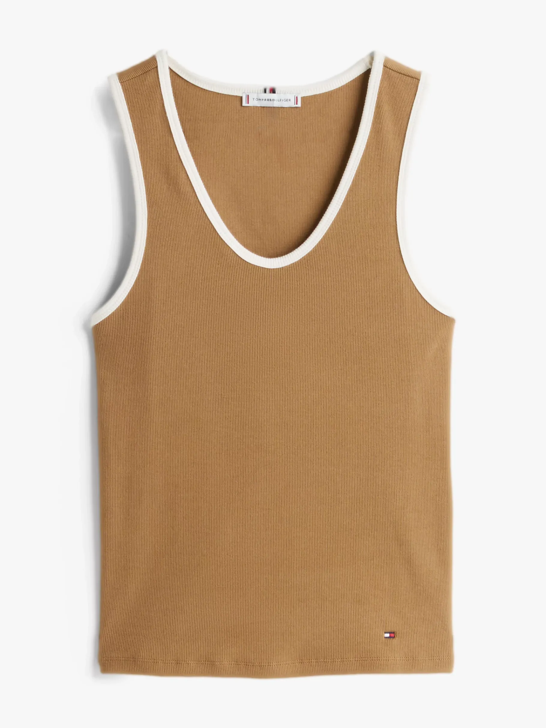 Tommy Hilfiger Slim Fit Tanktop mit Kontrast-Details HICKORY Shop