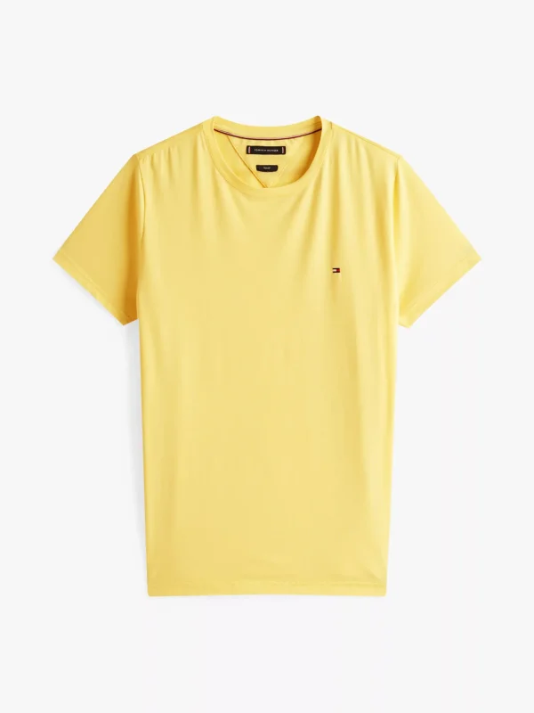 Tommy Hilfiger Slim Fit T-Shirt mit Flag-Stickerei CITRONELLA Online