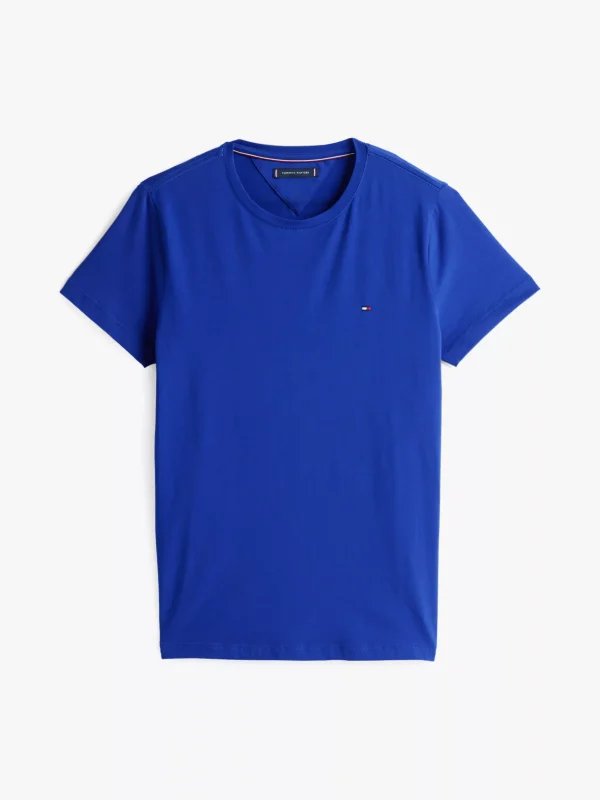 Tommy Hilfiger Slim Fit T-Shirt mit Flag-Stickerei WEDGE BLUE Store
