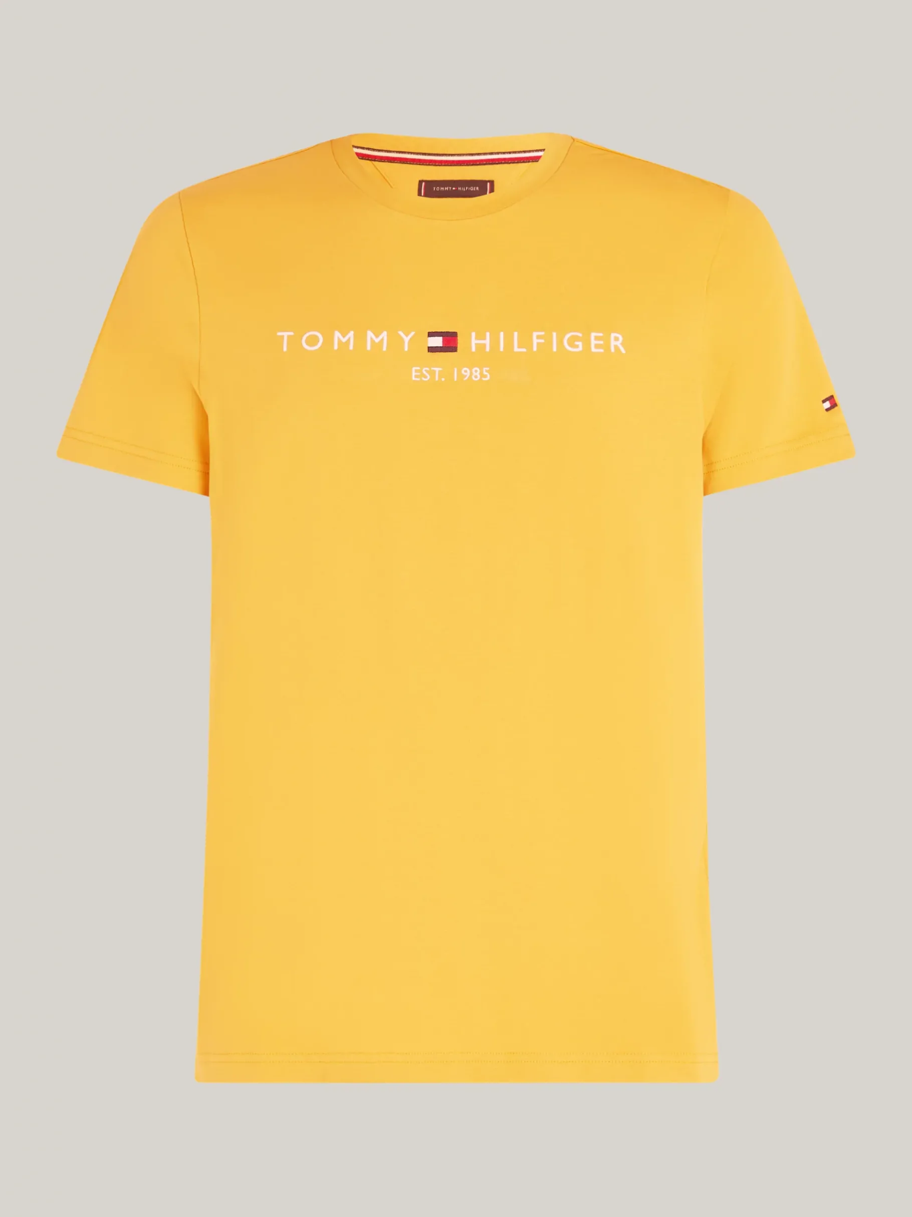 Tommy Hilfiger Slim Fit T-Shirt mit Logo-Stickerei CITY YELLOW Best Sale