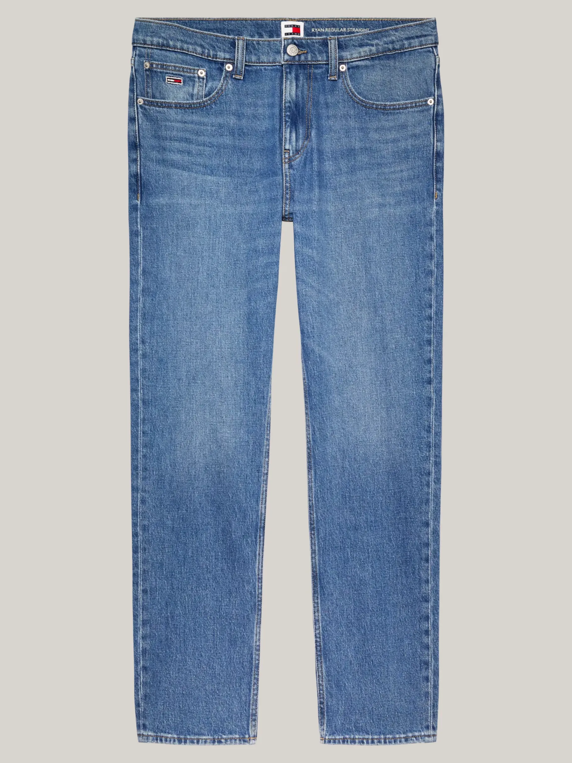 Tommy Hilfiger Slim Straight Jeans mit Fade-Effekt-Nähten DENIM MEDIUM Cheap