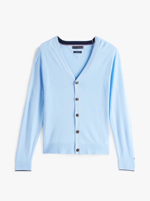 Tommy Hilfiger Smart Casual Cardigan mit Kontrast-Detail VESSEL BLUE Hot